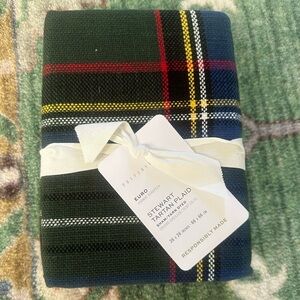 Pottery Barn - Stewart Plaid Sham- Euro - Green, Black, Red